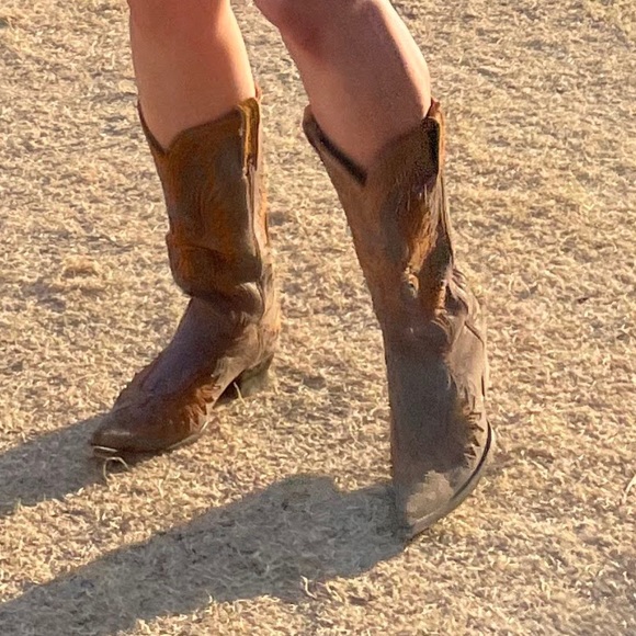 Old gringo brown eagle cowboy boots size 10 - Picture 2 of 10
